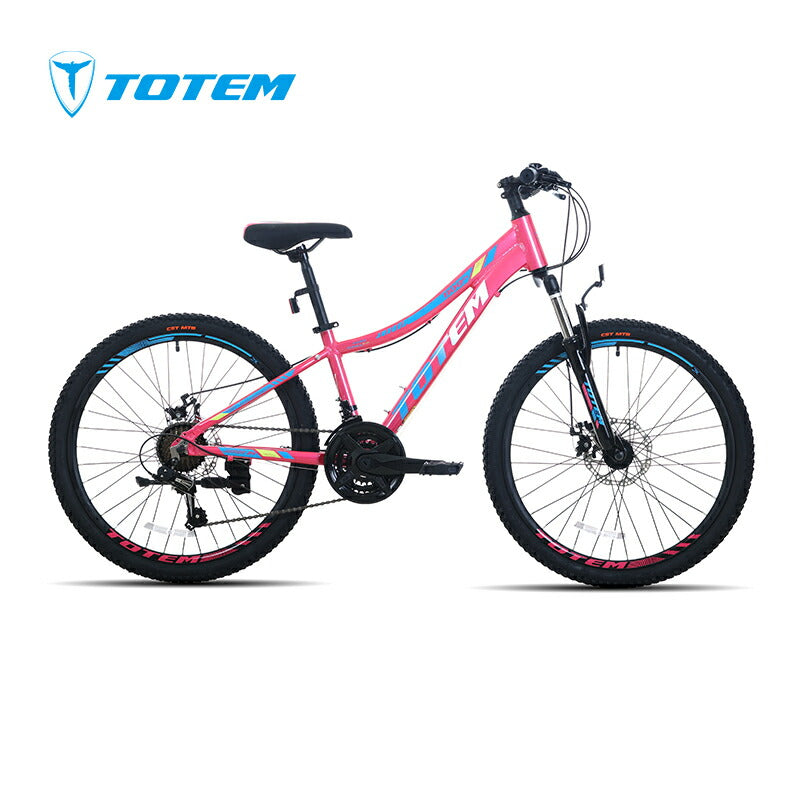 Totem自転車 1100 子供用マウンテンバイク 24インチ シマノ製21段変速 軽量アルミニウム合金6061 T6(特許取得) 自転車 身長140cm〜155cm シマノ シティサイクル サスペンション アウトドア スポーツ ジュニア 街乗り 男の子 女の子 小学生 中学生 ギフト 送料無料 TOTEM