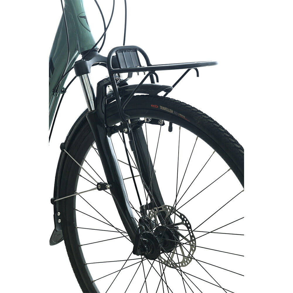 Totem自転車 MST シティサイクル 700C×432 シマノ製24段変速 shimano 楽に走れる マルチポジション(バタフライ) トレッキングハンドル アルミニウム合金6061 T6(特許取得) ママチャリ サスペンション 機械式ディスクブレーキ 迎え 送迎 通勤 通学 買い出し 送料無料