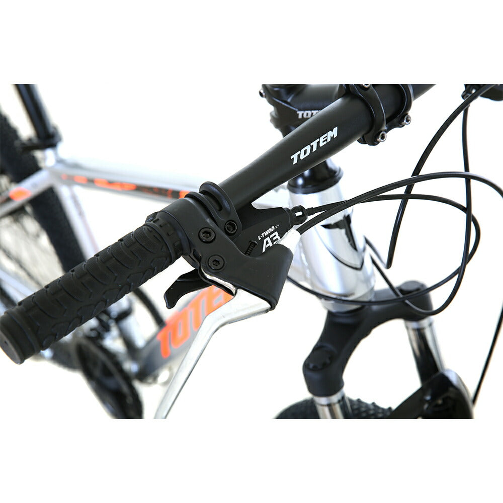 Totem自転車 T100 マウンテンバイク 26インチ シマノ製24段変速 shimano 軽量アルミニウム合金6061 T6 自転車 軽量 サスペンション 機械式ディスクブレーキ 山道 荒野 山岳地帯 高速走行 急坂登降 段差越え 耐衝撃性 通勤 通学 街乗り 買い物 スポーツ 送料無料 TOTEM
