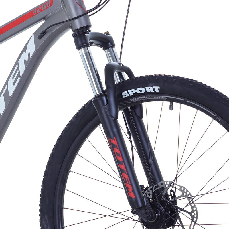 Totem自転車 3200 マウンテンバイク 26インチ シマノ製24段変速 shimano 自転車 軽量アルミニウム合金6061 T6(特許取得) サスペンション 山道 荒野 山岳地帯 高速走行 急坂登降 段差越え 耐衝撃性 走行性能 シティサイクル 舗装路 通勤 通学 街乗り 買い物 送料無料 TOTEM