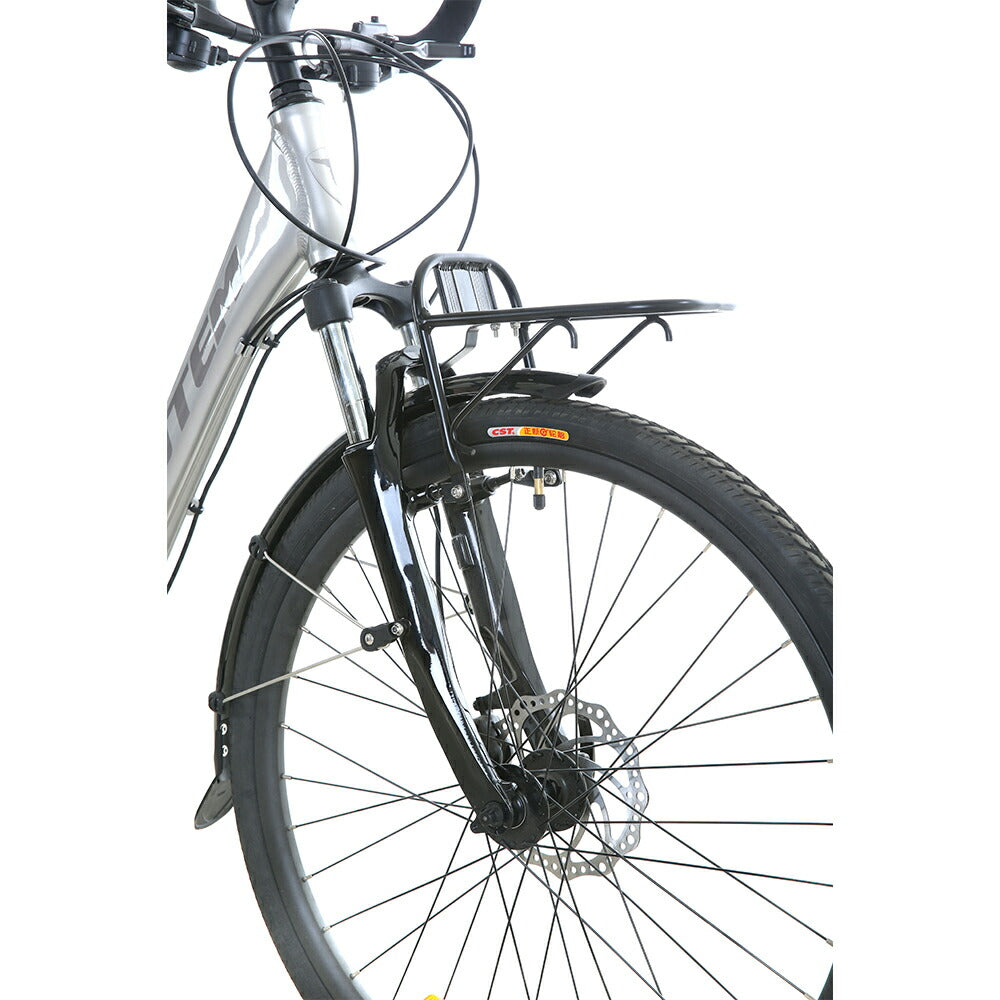 Totem自転車 MST シティサイクル 26インチ シマノ製27段変速 shimano 楽に走れる マルチポジション(バタフライ) トレッキングハンドル アルミニウム合金6061 T6(特許取得) ママチャリ サスペンション 油圧式ディスクブレーキ 迎え 送迎 通勤 通学 街乗り 送料無料 TOTEM