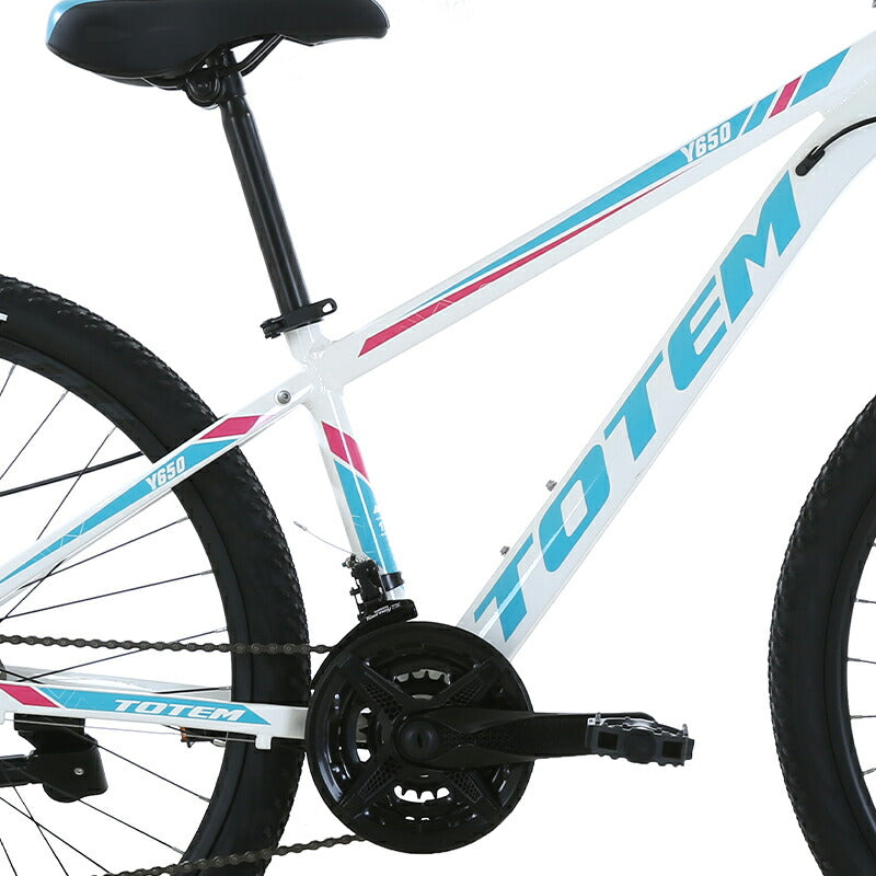 Totem自転車 Y650 マウンテンバイク 26インチ シマノ製21段変速 自転車 軽量アルミニウム合金6061 T6(特許取得) サスペンション シマノ shimano 山道 荒野 山岳地帯 高速走行 急坂登降 段差越え 耐衝撃性 走行性能 舗装路 通勤 通学 街乗り 買い物 送料無料 TOTEM
