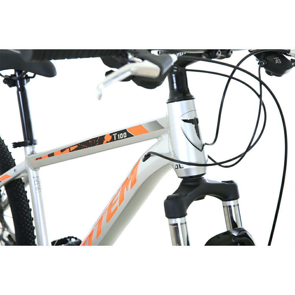 Totem自転車 T100 マウンテンバイク 26インチ シマノ製24段変速 shimano 軽量アルミニウム合金6061 T6 自転車 軽量 サスペンション 機械式ディスクブレーキ 山道 荒野 山岳地帯 高速走行 急坂登降 段差越え 耐衝撃性 通勤 通学 街乗り 買い物 スポーツ 送料無料 TOTEM