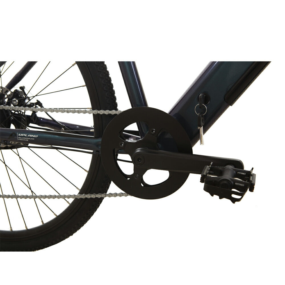 Totemの上位ブランド Upland自転車 fitness 電動アシスト自転車 700C シマノ製8段変速機 SHIMANO アルミニウム合金6061 T6(特許取得) リアドライブモーター インチューブバッテリー 高速充電 プレミアムディスプレイ 電動自転車 通勤 通学 街乗り UPLAND あす楽 後日配送 送料無料