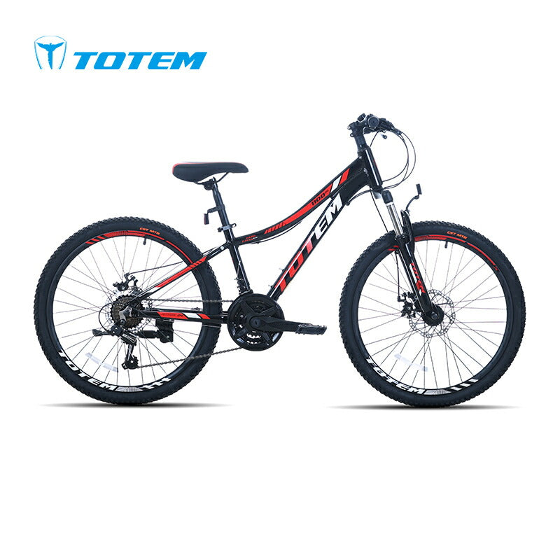 Totem自転車 1100 子供用マウンテンバイク 24インチ シマノ製21段変速 軽量アルミニウム合金6061 T6(特許取得) 自転車 身長140cm〜155cm シマノ シティサイクル サスペンション アウトドア スポーツ ジュニア 街乗り 男の子 女の子 小学生 中学生 ギフト 送料無料 TOTEM