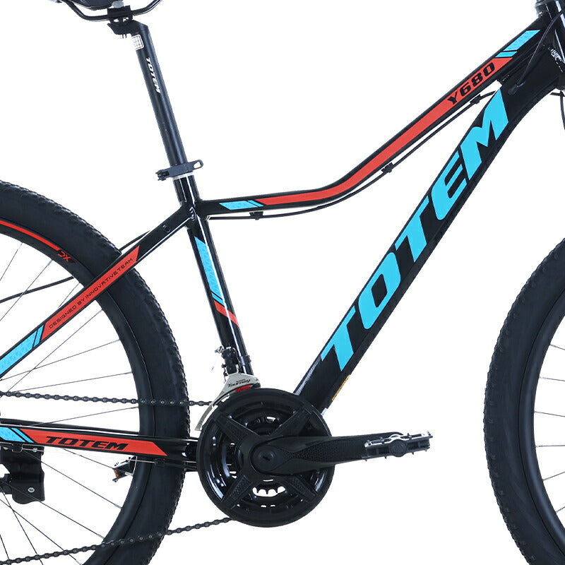 Totem自転車 Y680 マウンテンバイク 26インチ シマノ製24段変速 軽量アルミニウム合金6061 T6(特許取得) サスペンション シマノ shimano 山道 荒野 山岳地帯 高速走行 急坂登降 段差越え 耐衝撃性 走行性能 シティサイクル 舗装路 通勤 通学 街乗り 買い物 送料無料 TOTEM