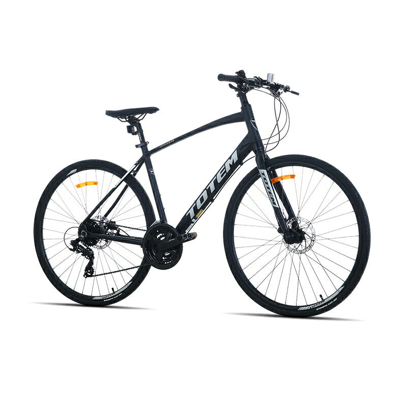 Totem自転車 LCD クロスバイク 700C*35C シマノ製24段変速 shimano 自転車 軽量アルミニウム合金6061 T6(特許取得) 油圧式ディスクブレーキ シマノ 高速走行 公路走行 急坂登降 シティサイクル スポーツ アウトドア 通勤 通学 街乗り 買い物 誕生日 送料無料 TOTEM
