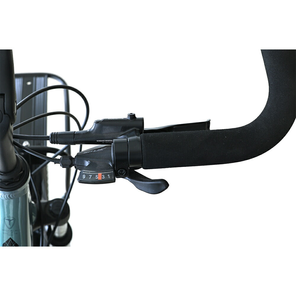 Totem自転車 MST シティサイクル 700C シマノ製18段変速 SHIMANO CUES 楽に走れる マルチポジション(バタフライ) トレッキングハンドル アルミニウム合金6061 T6 ママチャリ サスペンション 油圧式ディスクブレーキ 迎え 送迎 通勤 通学 街乗り 買い出し 送料無料