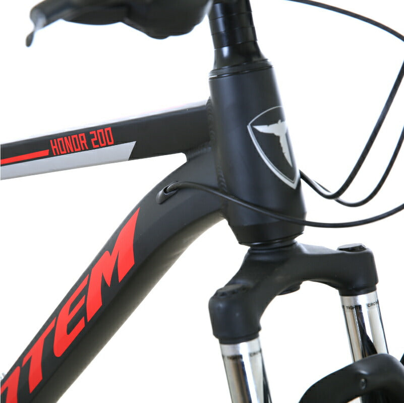 Totem自転車 Honor マウンテンバイク 26インチ 24段変速 軽量アルミニウム合金6061 T6(特許取得) 自転車 軽量 サスペンション 山道 荒野 山岳地帯 高速走行 急坂登降 段差越え 耐衝撃性 走行性能 シティサイクル 舗装路 通勤 通学 街乗り 買い物 送料無料 TOTEM