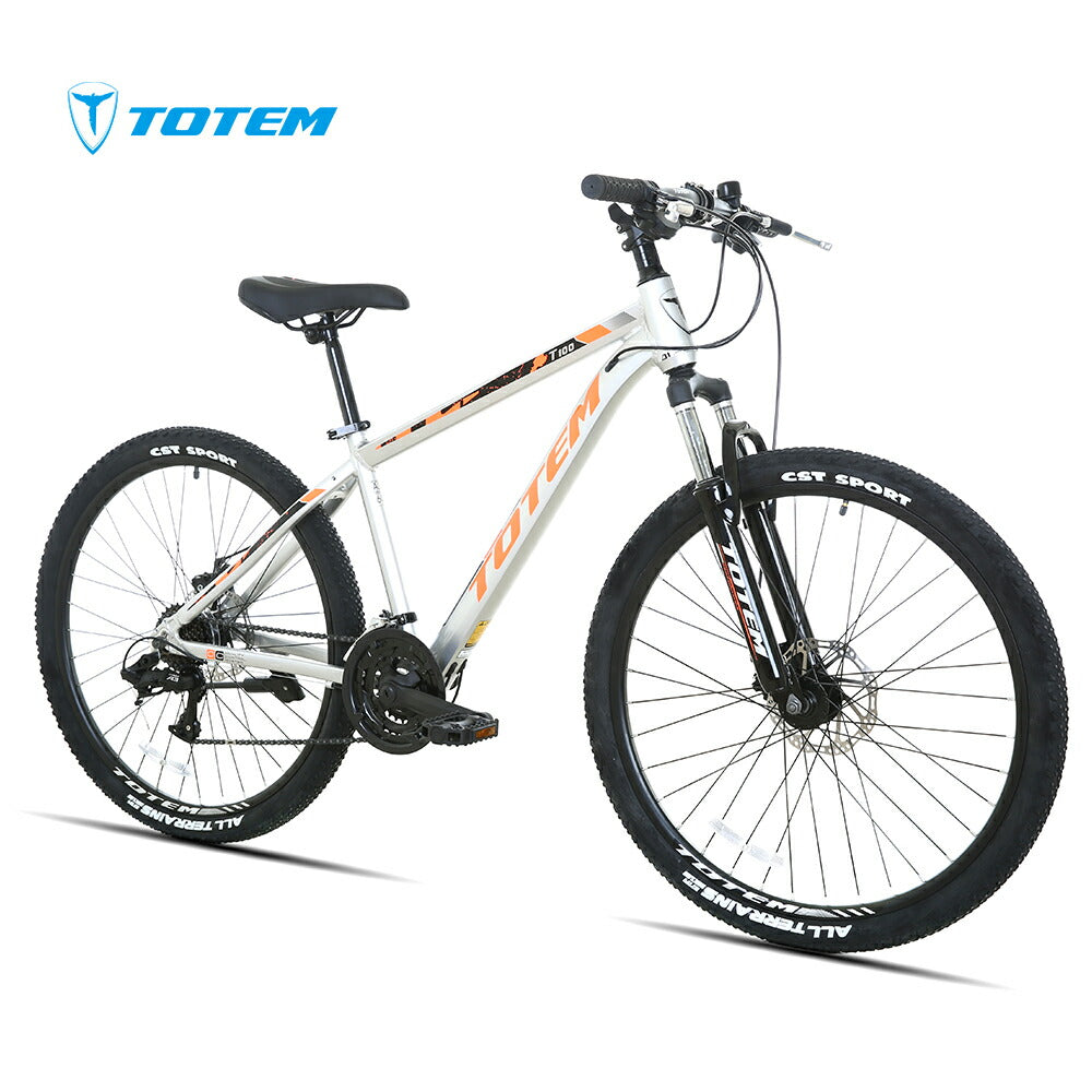 Totem自転車 T100 マウンテンバイク 26インチ シマノ製24段変速 shimano 軽量アルミニウム合金6061 T6 自転車 軽量 サスペンション 機械式ディスクブレーキ 山道 荒野 山岳地帯 高速走行 急坂登降 段差越え 耐衝撃性 通勤 通学 街乗り 買い物 スポーツ 送料無料 TOTEM