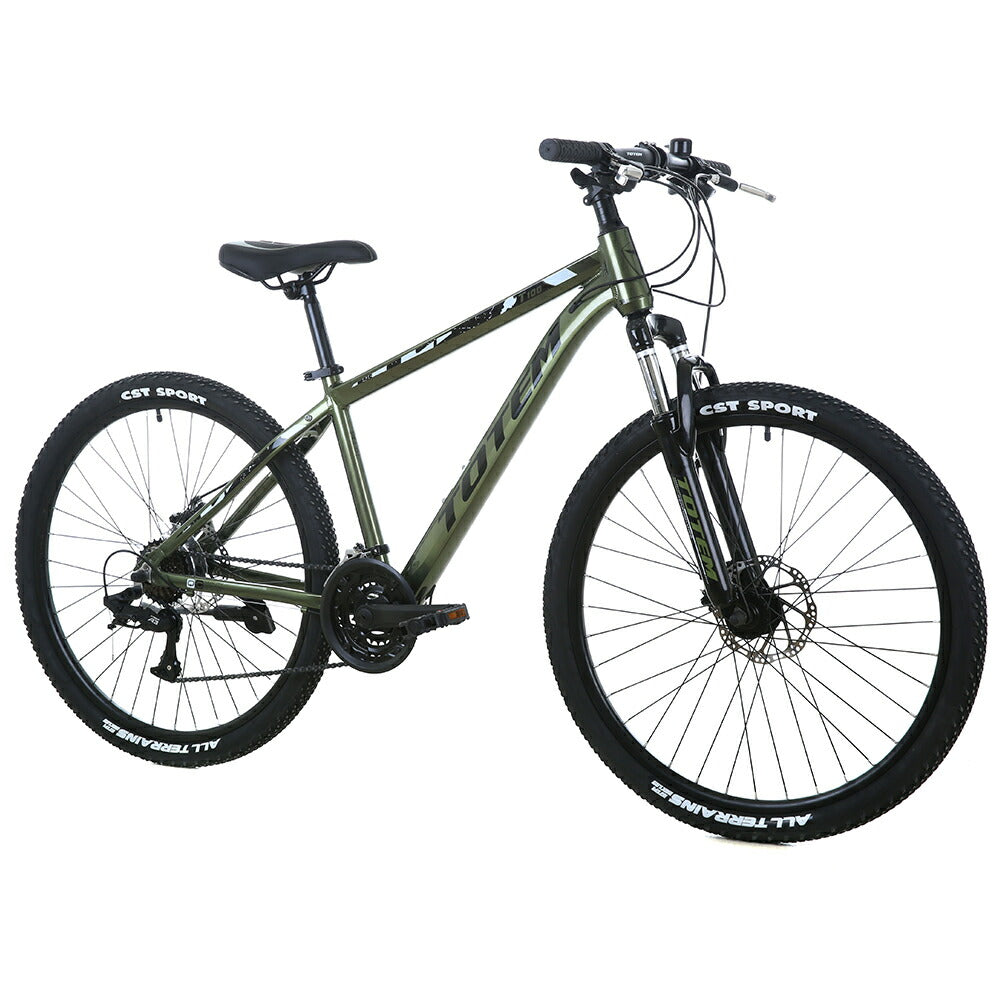 Totem自転車 T100 マウンテンバイク 26インチ シマノ製24段変速 shimano 軽量アルミニウム合金6061 T6 自転車 軽量 サスペンション 機械式ディスクブレーキ 山道 荒野 山岳地帯 高速走行 急坂登降 段差越え 耐衝撃性 通勤 通学 街乗り 買い物 スポーツ 送料無料 TOTEM