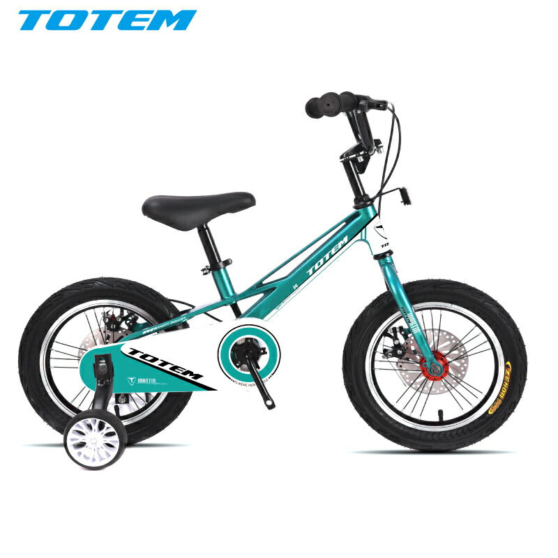 Totem自転車 Martin 子供用自転車 14インチ 補助輪付き ディスクブレーキ 子供用 幼児用 2歳〜4歳 身長90cm〜 丈夫 安心安全 ペダル 練習 誕生日 プレゼント ギフト キッズバイク 子供バイク ジュニア 男の子 女の子 こどもの日 入園祝い 2歳 3歳 4歳 送料無料 TOTEM