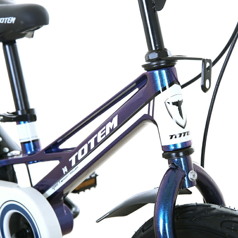 Totem自転車 Martin 子供用自転車 14インチ 補助輪付き ディスクブレーキ 子供用 幼児用 2歳〜4歳 身長90cm〜 丈夫 安心安全 ペダル 練習 誕生日 プレゼント ギフト キッズバイク 子供バイク ジュニア 男の子 女の子 こどもの日 入園祝い 2歳 3歳 4歳 送料無料 TOTEM
