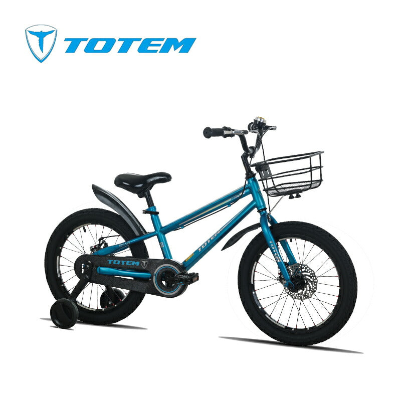 Totem自転車 金剛 子供用自転車 18インチ ディスクブレーキ 補助輪付き チェンカバー付き 子供用 4歳半〜6歳未満 身長100cm~ 練習 遊び 誕生日 プレゼント ギフト キッズバイク 子供用バイク ジュニア 男の子 女の子 こどもの日 入園祝い 4歳 5歳 6歳 送料無料 TOTEM
