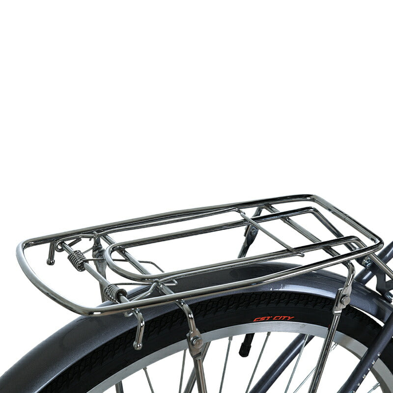 Totem自転車 BLQ シティサイクル 26インチ ママチャリ セミアップハンドル 前かごつけられる 後ろリアキャリア付き フェンダー チェンカバー付き 両立スタンド付き ベル付き 反射板付き 身長145cm~ 自転車 買い物 買い出し 生活便利 妻 女性 プレゼント ギフト 送料無料