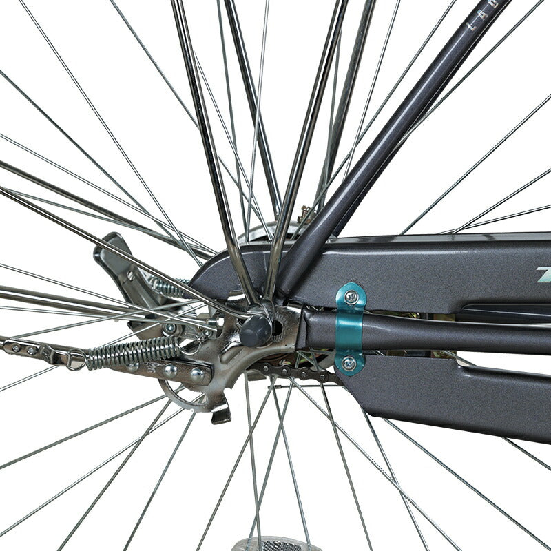 Totem自転車 BLQ シティサイクル 26インチ ママチャリ セミアップハンドル 前かごつけられる 後ろリアキャリア付き フェンダー チェンカバー付き 両立スタンド付き ベル付き 反射板付き 身長145cm~ 自転車 買い物 買い出し 生活便利 妻 女性 プレゼント ギフト 送料無料