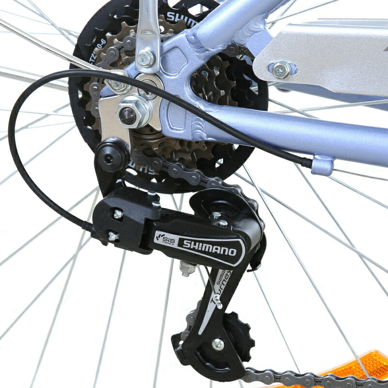 Totem自転車 KLS シティサイクル 24~26インチ ママチャリ シマノ製6段変速 前かご付き 後ろリアキャリア付き フェンダー チェンカバー付き 身長145cm~ アルミニウム合金6061 T6 特許取得 シマノ shimano 買い物 買い出し 生活便利 妻 女性 プレゼント ギフト 送料無料