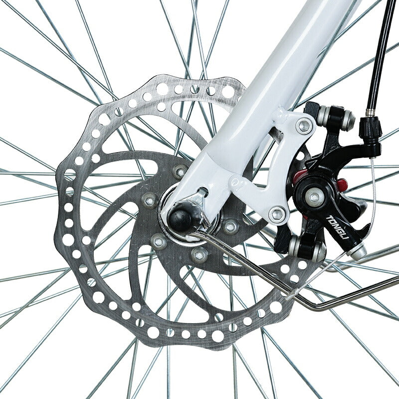 Totem自転車 ALS シティサイクル 24インチ ママチャリ シマノ製7段変速 ディスクブレーキ 前かごつけられる 後ろリアキャリア付き フェンダー チェンカバー付き 身長140cm~ 自転車 シマノ shimano 買い物 買い出し 生活便利 妻 女性 プレゼント ギフト 送料無料 TOTEM