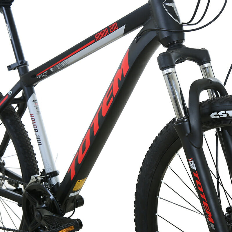 Totem自転車 Honor マウンテンバイク 26インチ 24段変速 軽量アルミニウム合金6061 T6(特許取得) 自転車 軽量 サスペンション 山道 荒野 山岳地帯 高速走行 急坂登降 段差越え 耐衝撃性 走行性能 シティサイクル 舗装路 通勤 通学 街乗り 買い物 送料無料 TOTEM