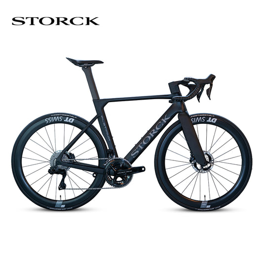 Storck Aerfast 4 Platinum Disc 時速45km 出力199w エアロロードバイク エアロロード ロードバイク フレーム カーボン 炭素繊維 マット ブラック ストーク エアファースト プラチナ ディスク フランクフルト 自転車 ドイツ 送料無料 メーカー直送 7年間保証付き