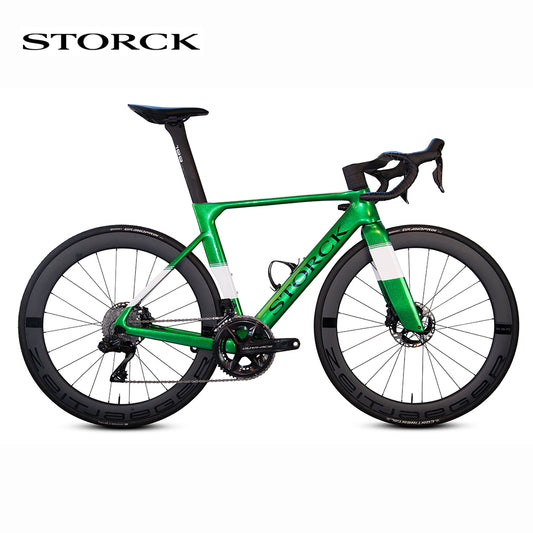 Storck Aerfast 4 Pro Disc 時速45km 出力199w エアロロードバイク エアロロード ロードバイク フレーム カーボン 炭素繊維 マット グリーン ストーク エアファースト プロ ディスク フランクフルト 自転車 ドイツ 送料無料 メーカー直送 7年間保証付き