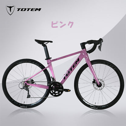 Totemロードバイク TR3.0 700c×25c シマノ製16段変速 軽量 アルミニウム合金 ディスクブレーキ トーテム ロードバイク 自転車 ロードレース shimano アウトドア スポーツ シティサイクル 通勤 通学 買い物 快適 ギフト プレゼント 送料無料